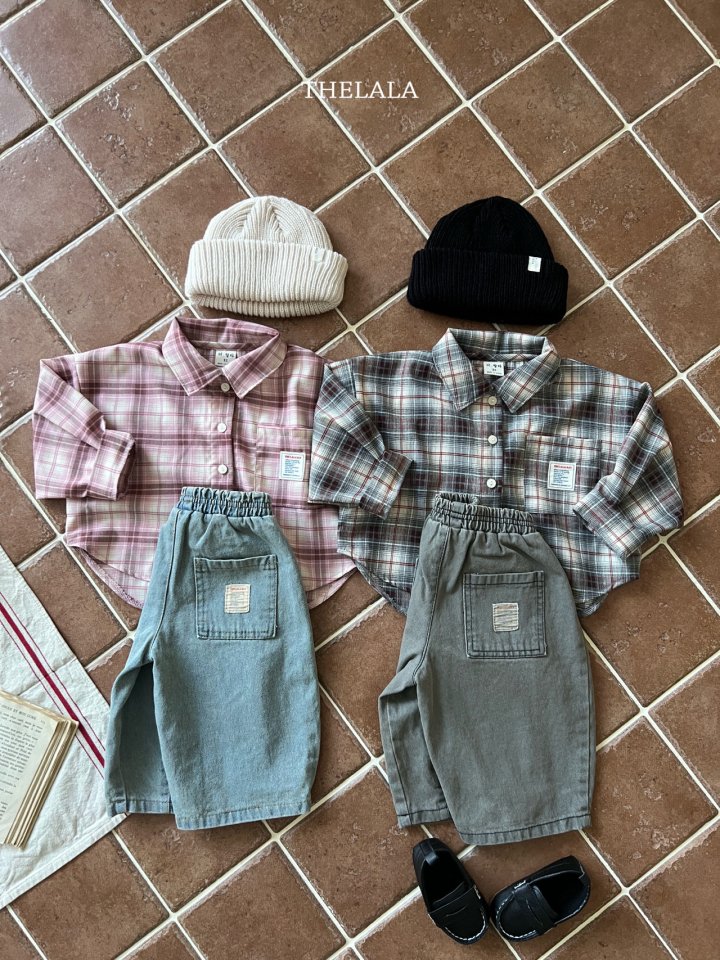 Lala - Korean Baby Fashion - #babyboutiqueclothing - Curve Denim Pants - 8