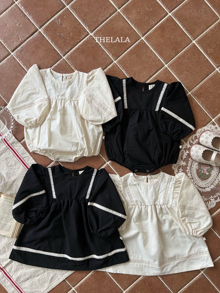 Lala - Korean Baby Fashion - #babyboutique - Black One-piece - 4