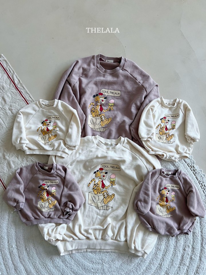 Lala - Korean Baby Fashion - #babyclothing - Tiger Sweatshirt - 6