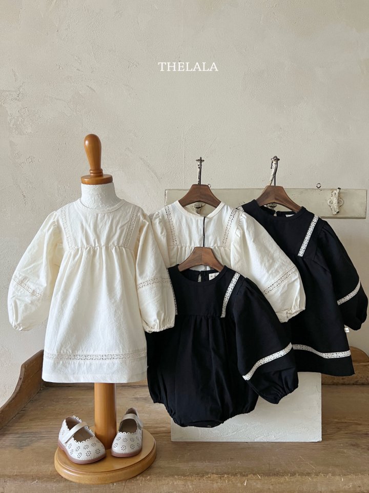 Lala - Korean Baby Fashion - #babyclothing - Black One-piece - 5