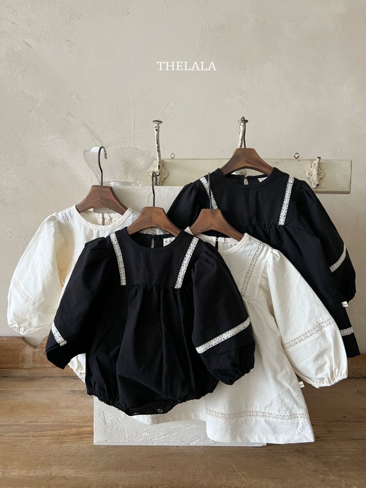 Lala - Korean Baby Fashion - #babyfashion - Black One-piece - 6