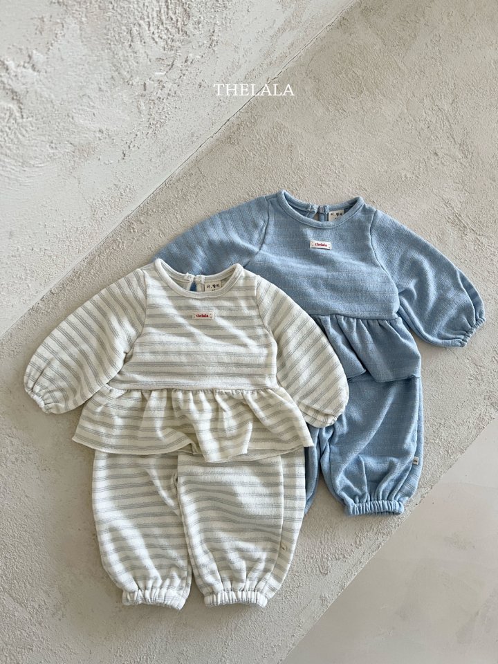 Lala - Korean Baby Fashion - #babyfever - Sparkle Top Bottom Set - 12