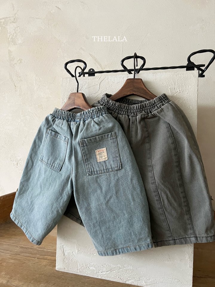 Lala - Korean Baby Fashion - #babyfever - Curve Denim Pants - 11