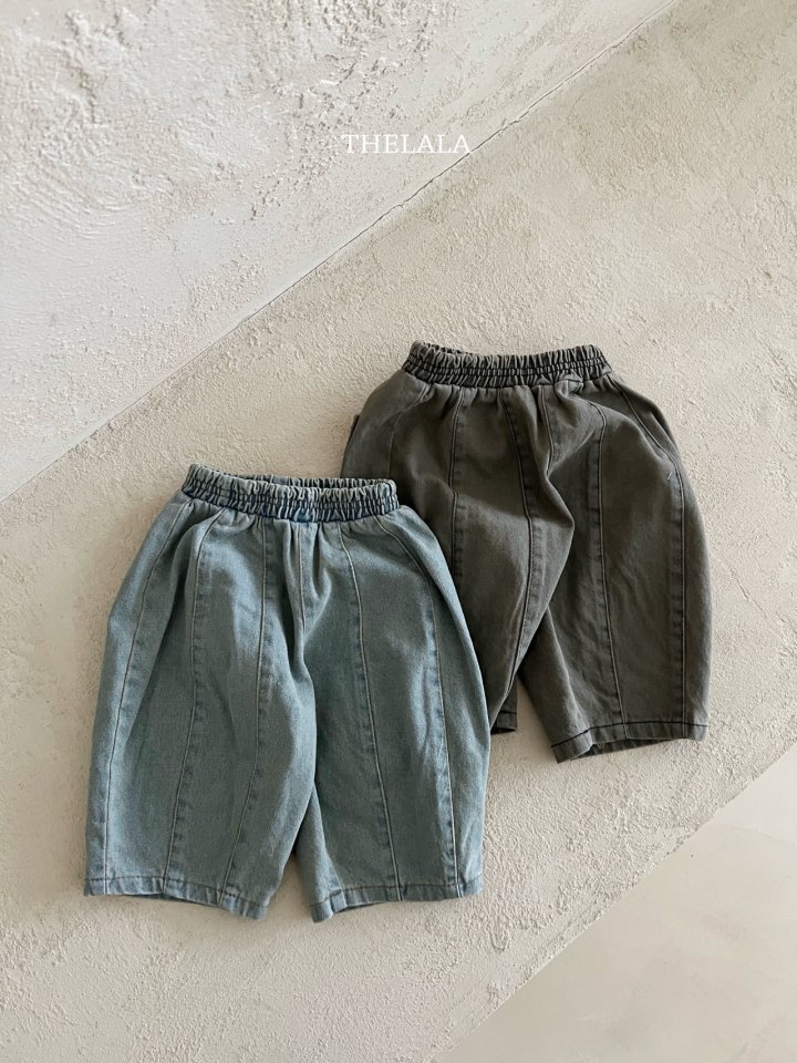 Lala - Korean Baby Fashion - #babygirlfashion - Curve Denim Pants - 12