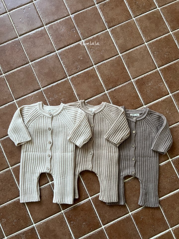 Lala - Korean Baby Fashion - #babygirlfashion - Open Knit Suit