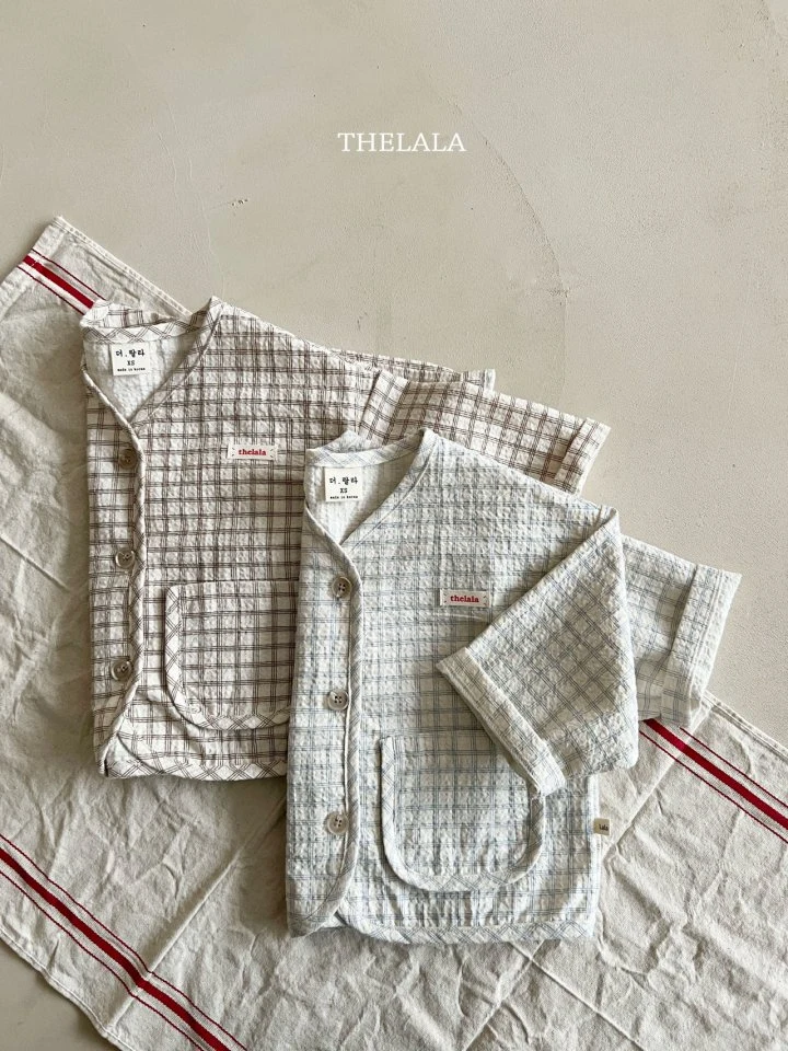 Lala - Korean Baby Fashion - #babylifestyle - Dobby Check Jacket - 9