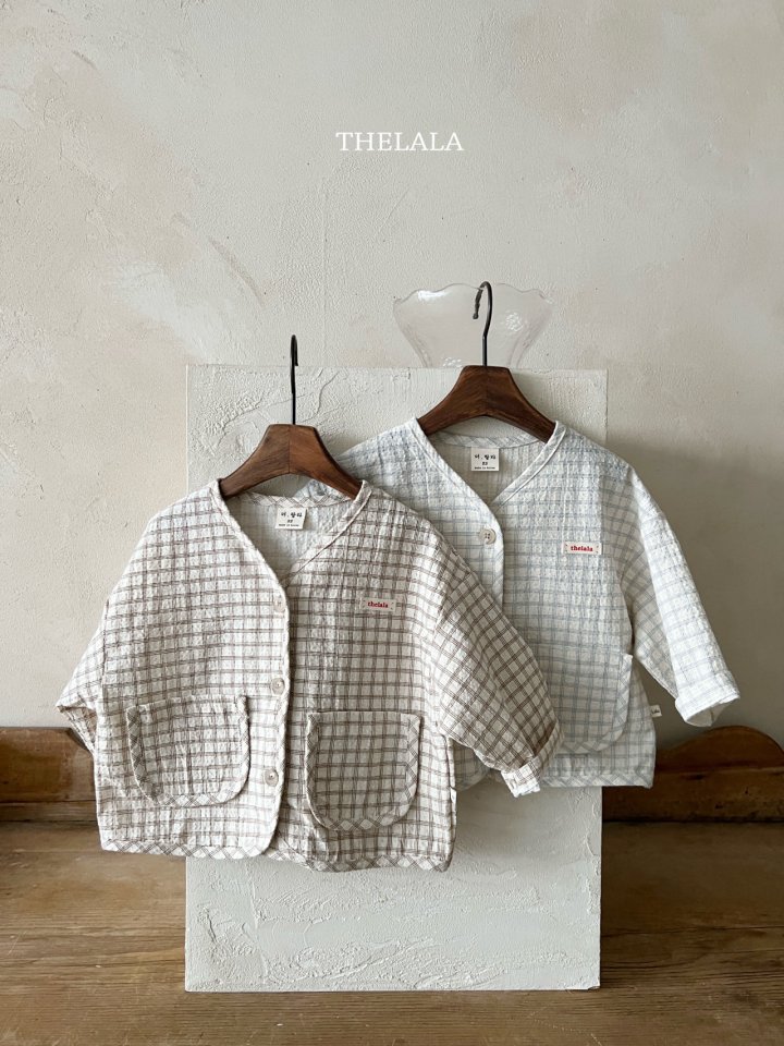 Lala - Korean Baby Fashion - #babyoninstagram - Dobby Check Jacket - 10