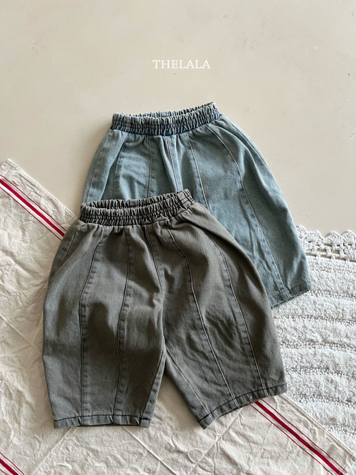 Lala - Korean Baby Fashion - #babyoutfit - Curve Denim Pants