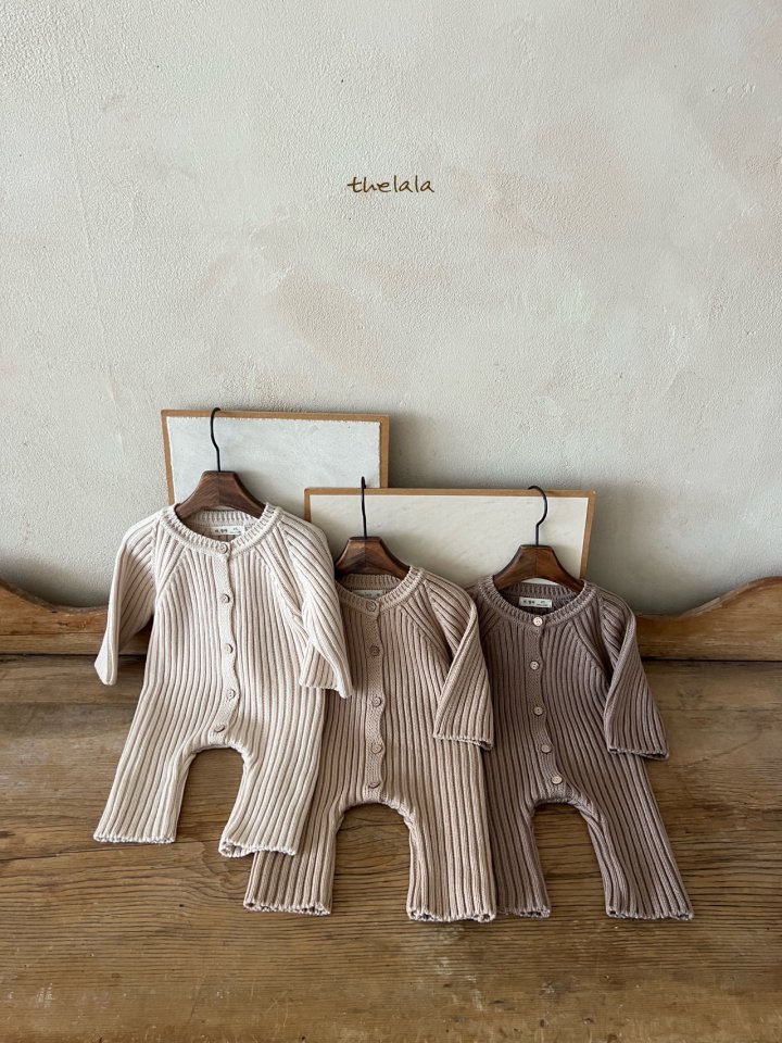 Lala - Korean Baby Fashion - #babyoutfit - Open Knit Suit - 5