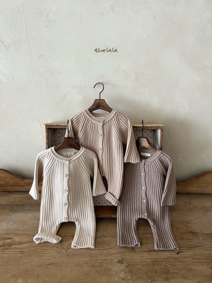Lala - Korean Baby Fashion - #babyoutfit - Open Knit Suit - 6