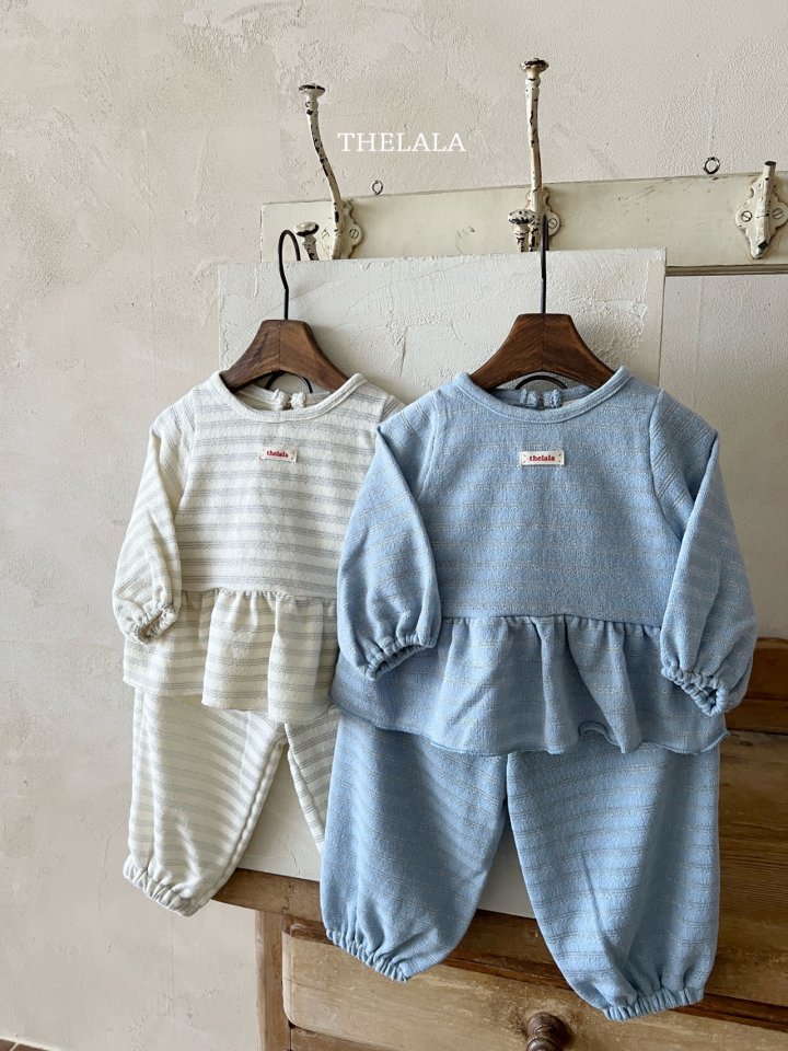 Lala - Korean Baby Fashion - #babyoutfit - Sparkle Top Bottom Set - 4