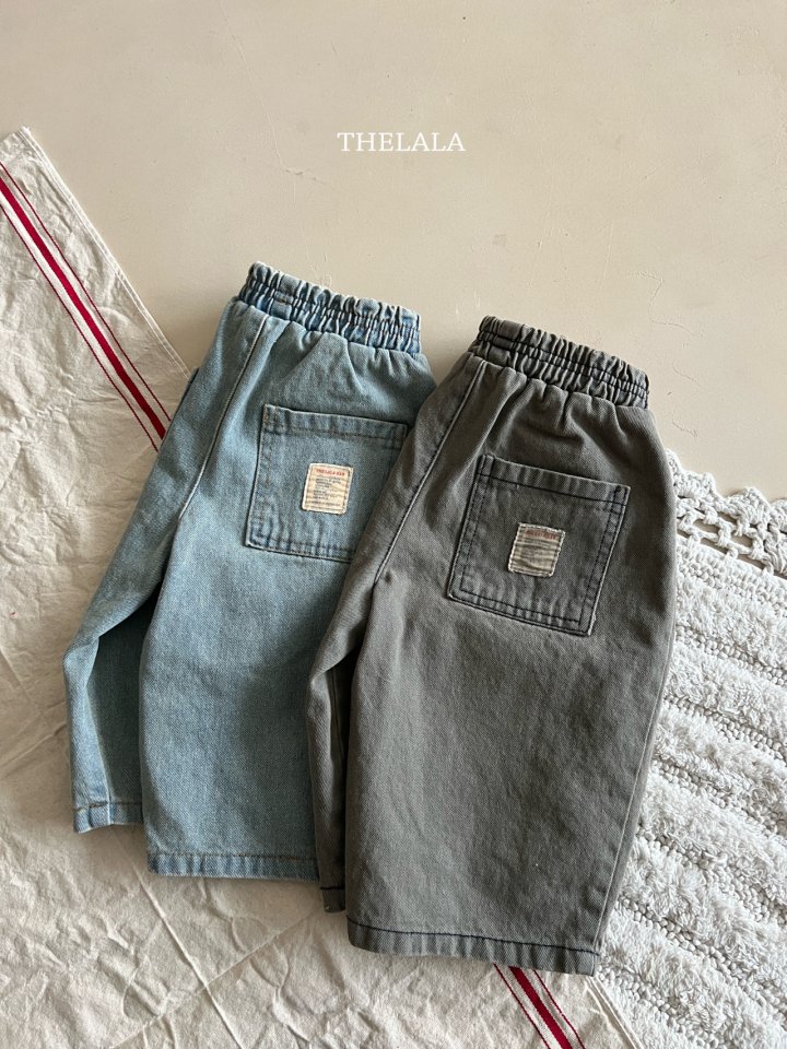 Lala - Korean Baby Fashion - #babywear - Curve Denim Pants - 3