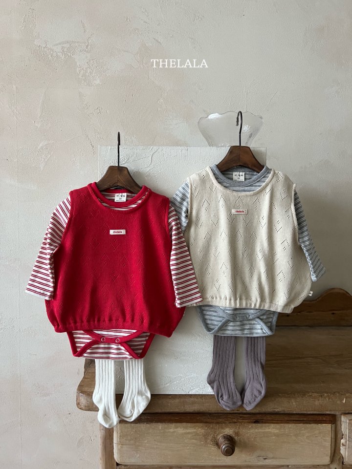 Lala - Korean Baby Fashion - #babywear - Lala Ribbed Tights - 11