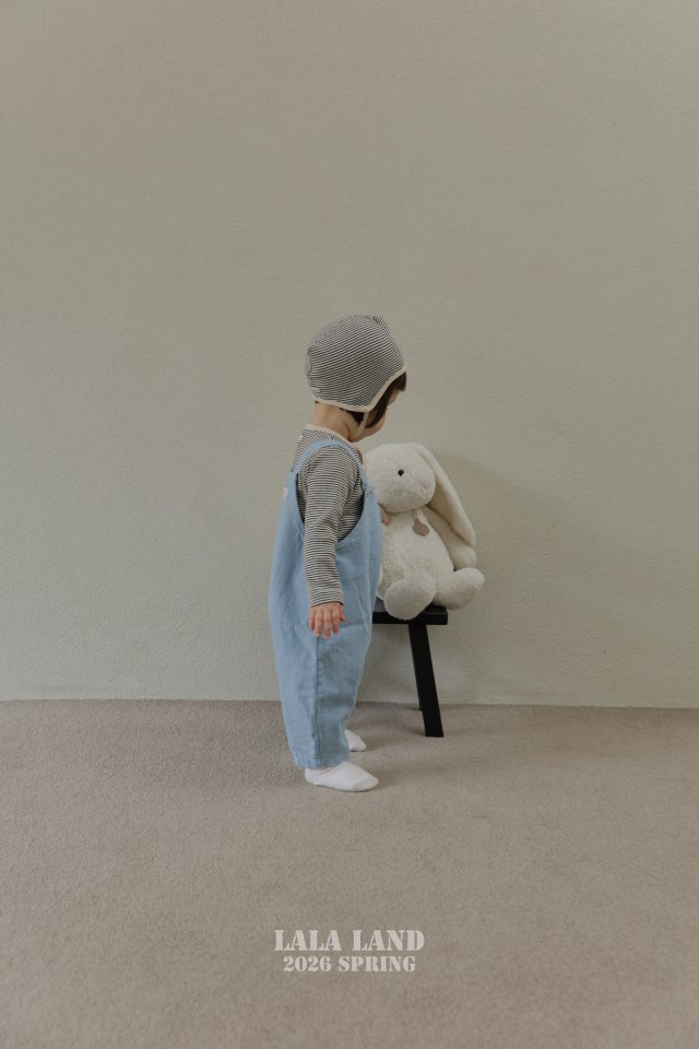 Lalaland - Korean Baby Fashion - #babyboutique - Bebe Denim Overalls - 5