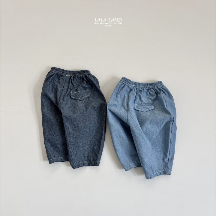 Lalaland - Korean Baby Fashion - #babyboutique - Bebe Denim Vintage Pants