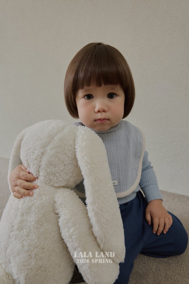 Lalaland - Korean Baby Fashion - #smilingbaby - Bebe Modal Ribbed Top Bottom Set - 4