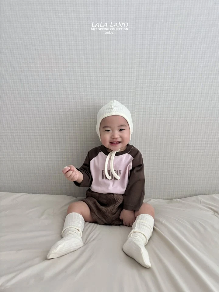 Lalaland - Korean Baby Fashion - #babyboutique - Bebe Good Day Raglan Tee - 10