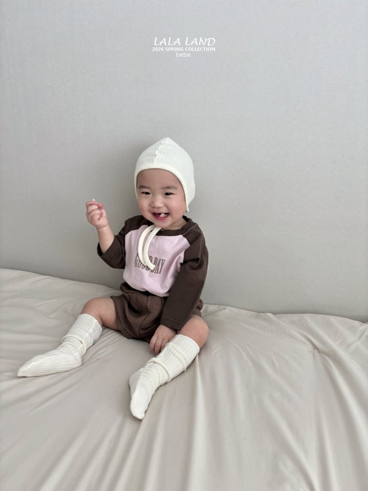 Lalaland - Korean Baby Fashion - #babyboutique - Bebe Good Day Raglan Tee - 9