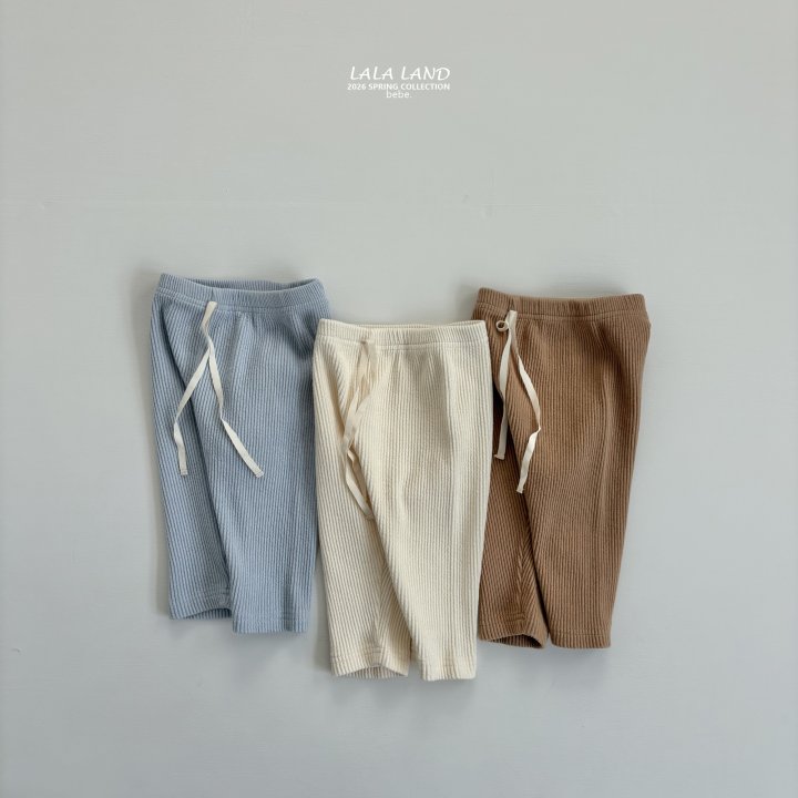 Lalaland - Korean Baby Fashion - #babyboutique - Bebe Chewy Ribbed Leggings