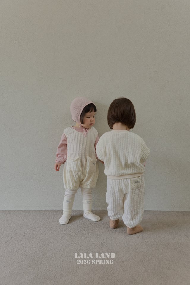 Lalaland - Korean Baby Fashion - #babyboutiqueclothing - Bebe Cable Knit Jogger Pants - 11