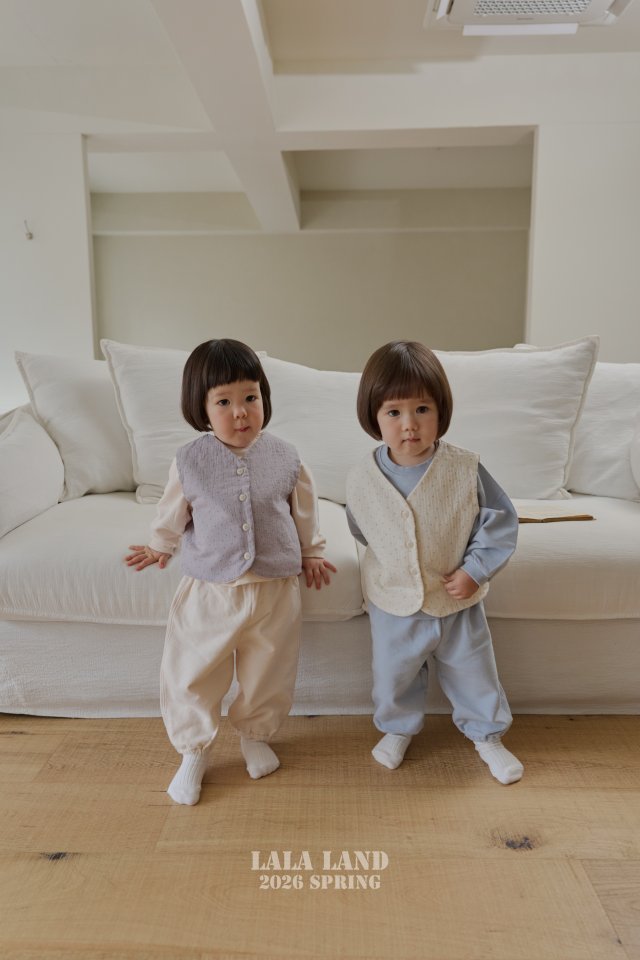 Lalaland - Korean Baby Fashion - #babyboutiqueclothing - Bebe Stitch Jogger Pants - 3