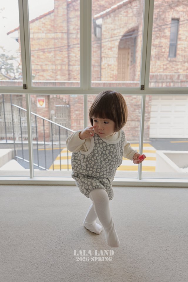 Lalaland - Korean Baby Fashion - #babyboutiqueclothing - Bebe Cheese Ribbed Footed Leggings - 5