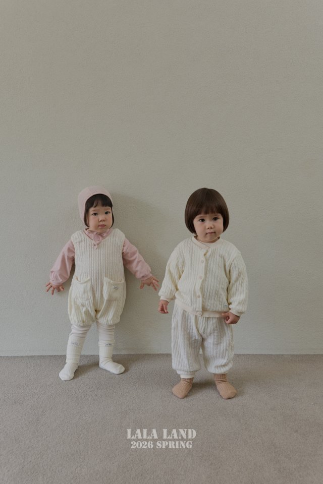 Lalaland - Korean Baby Fashion - #babyclothing - Bebe Cable Knit Jogger Pants - 12