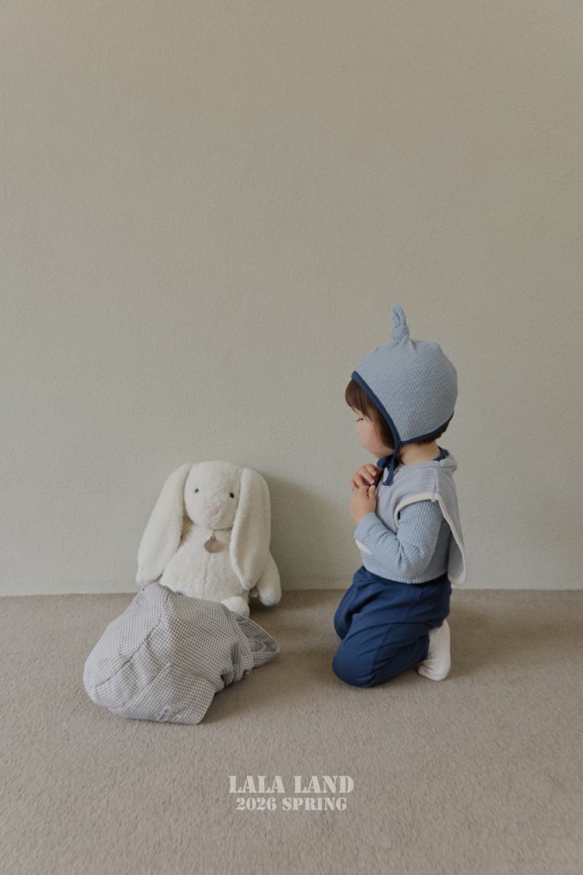 Lalaland - Korean Baby Fashion - #babyclothing - Bebe Modal Ribbed Top Bottom Set - 6