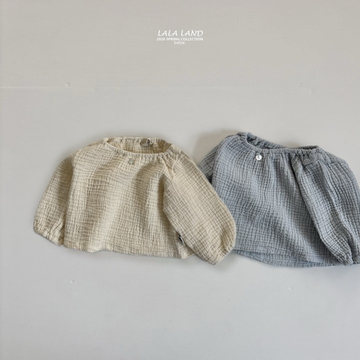 Lalaland - Korean Baby Fashion - #babyclothing - Bebe Shirring Blouse