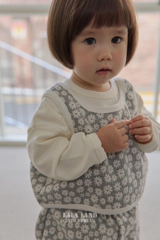 Lalaland - Korean Baby Fashion - #babyclothing - Bebe Fries Ribbed Tee - 9