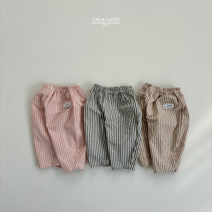 Lalaland - Korean Baby Fashion - #babyclothing - Bebe Mini Stripe Pants