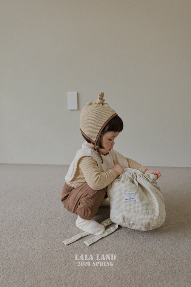 Lalaland - Korean Baby Fashion - #babyfashion - Bebe Modal Ribbed Top Bottom Set - 7