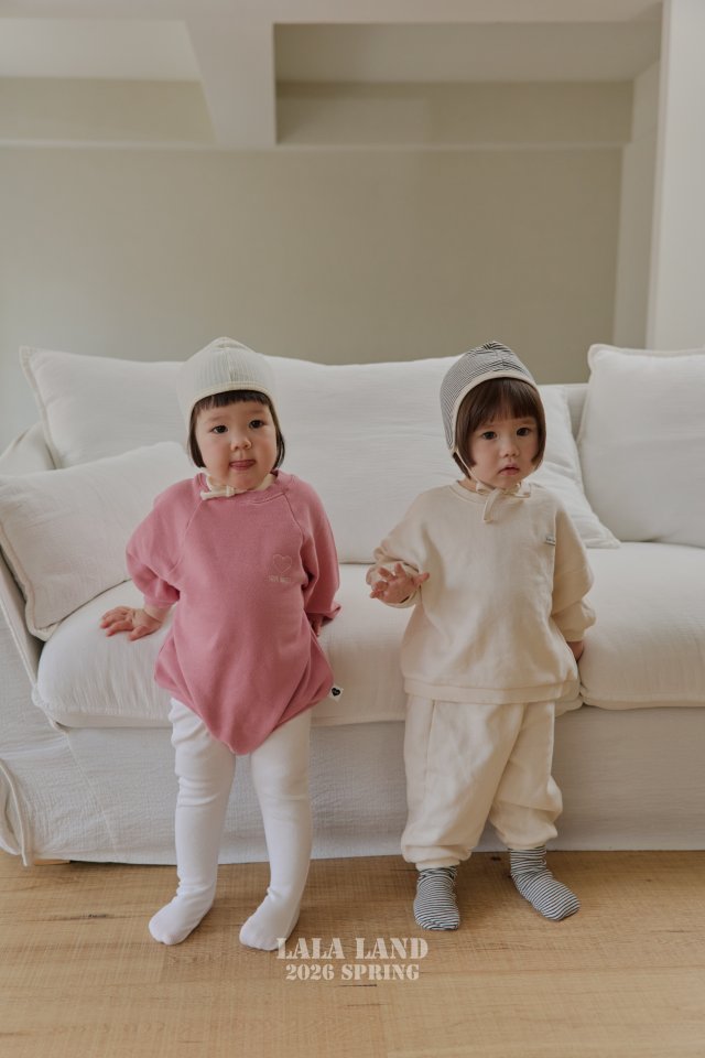 Lalaland - Korean Baby Fashion - #babyfashion - Bebe Cheese Ribbed Footed Leggings - 7