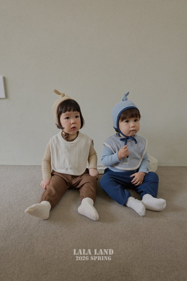 Lalaland - Korean Baby Fashion - #babyfever - Bebe Modal Ribbed Top Bottom Set - 8