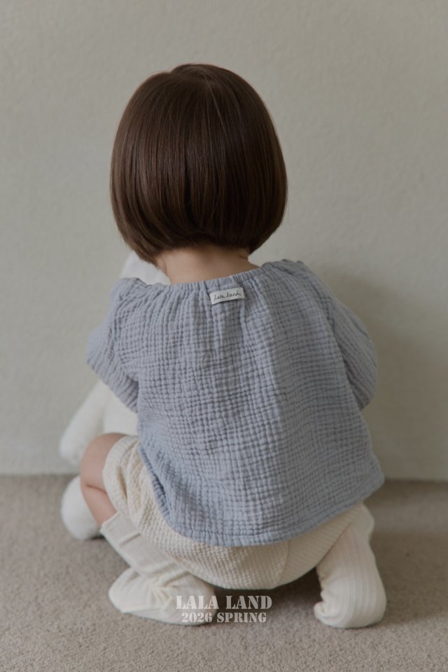 Lalaland - Korean Baby Fashion - #babyfever - Bebe Shirring Blouse - 3