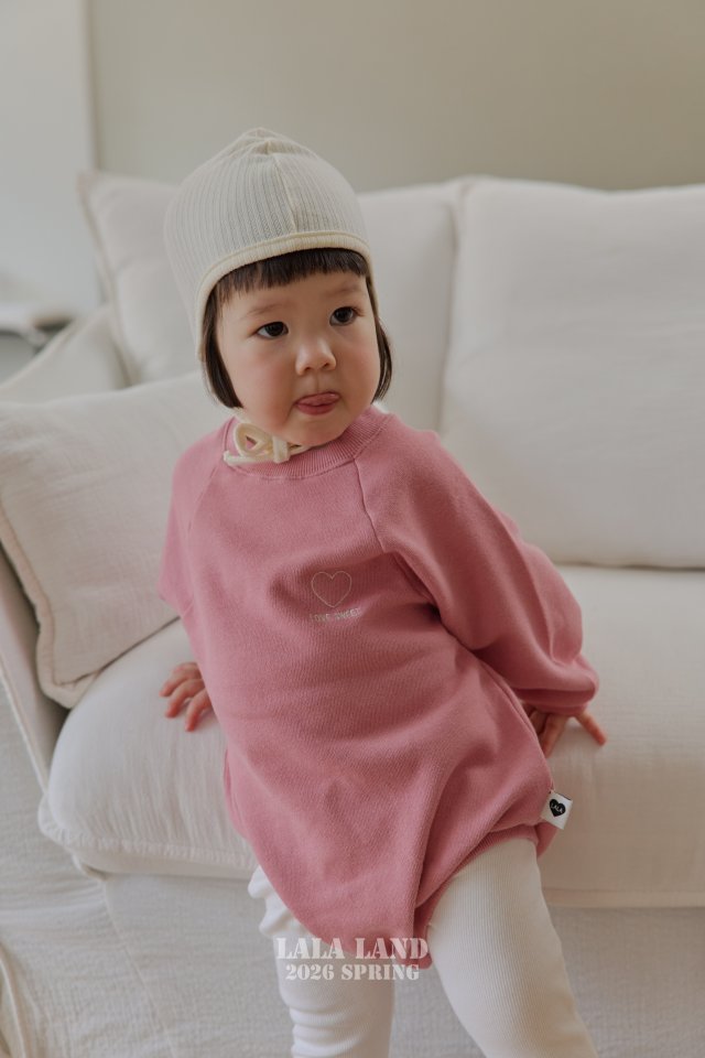 Lalaland - Korean Baby Fashion - #babyfever - Bebe Cheese Ribbed Footed Leggings - 8