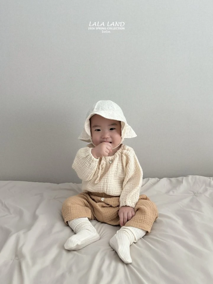 Lalaland - Korean Baby Fashion - #babyfashion - Bebe Natural Pants - 4