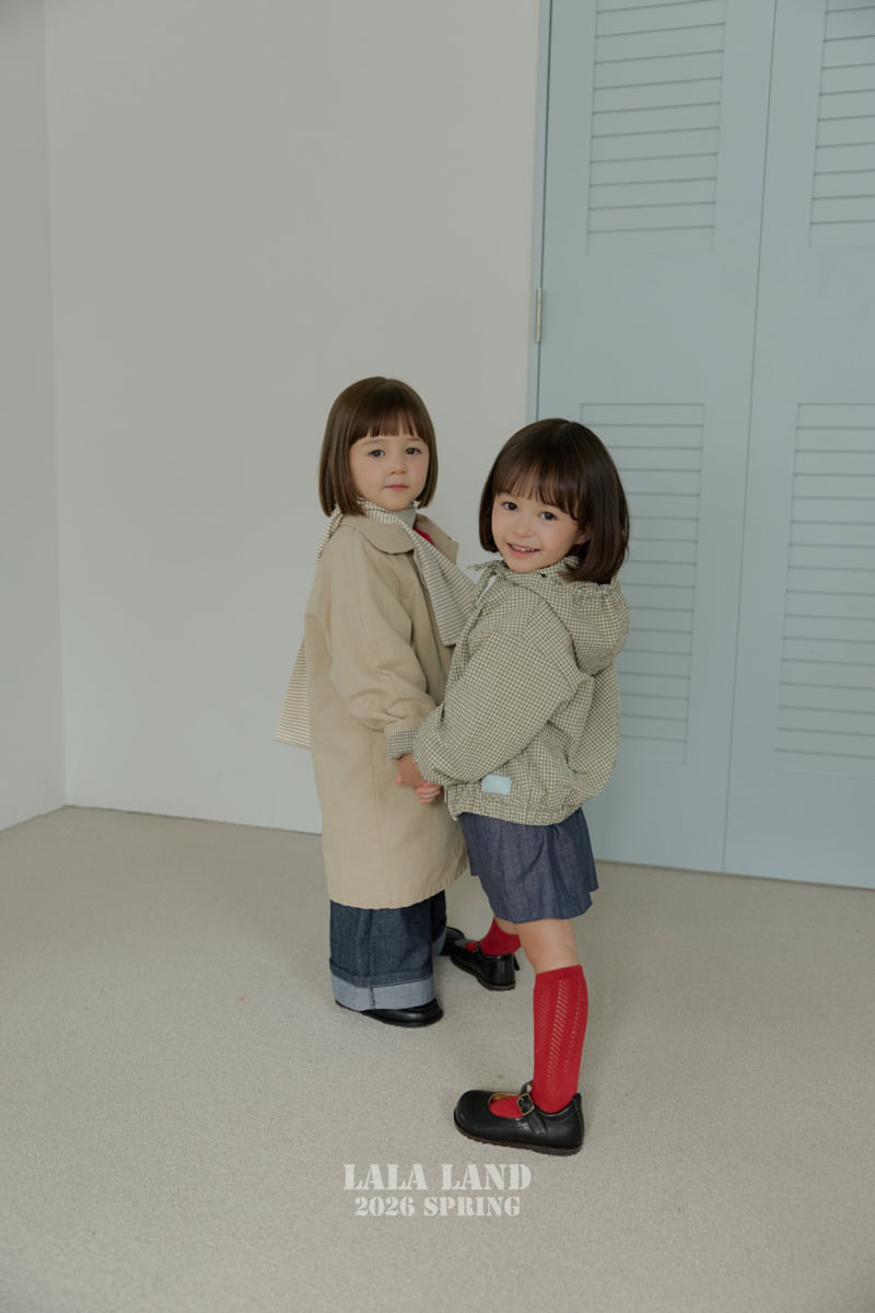 Lalaland - Korean Baby Fashion - #babygirlfashion - Bubble Check Jacket - 12