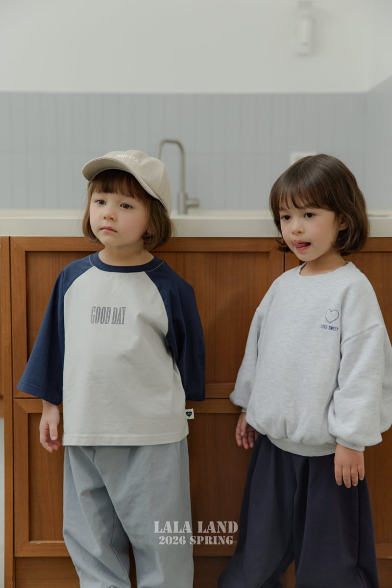 Lalaland - Korean Baby Fashion - #babygirlfashion - Good Day Raglan Tee - 6
