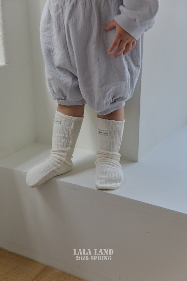 Lalaland - Korean Baby Fashion - #babygirlfashion - Bebe Blanc Socks - 12