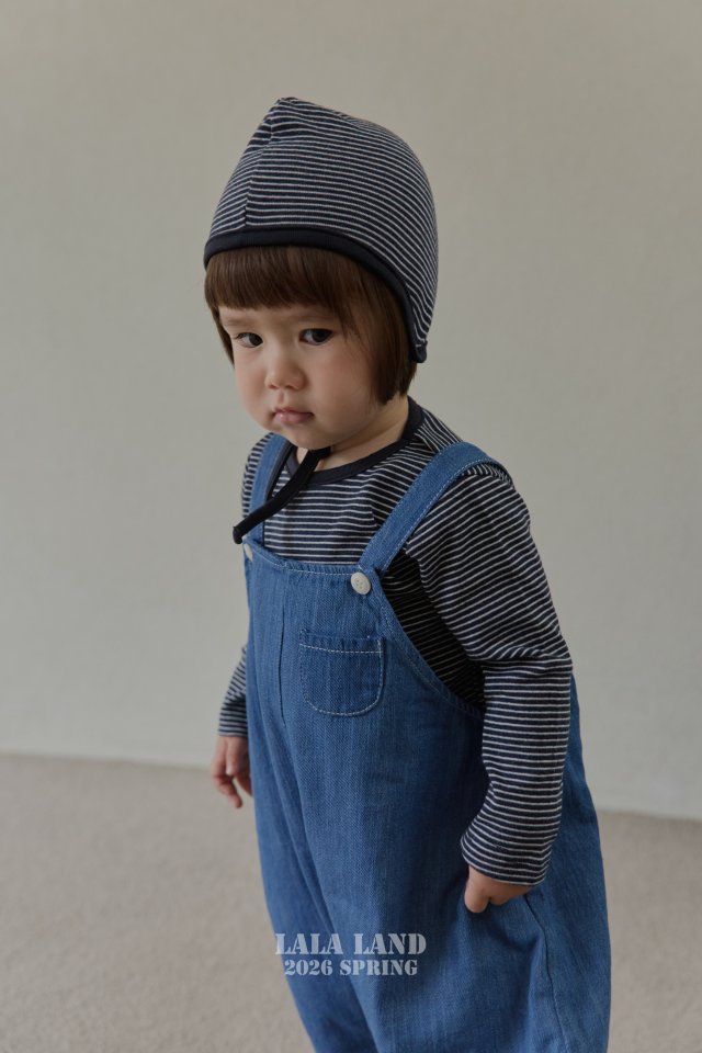 Lalaland - Korean Baby Fashion - #babygirlfashion - Bebe Denim Overalls - 10