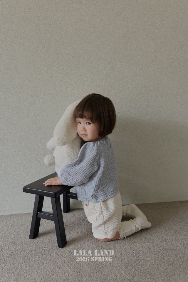 Lalaland - Korean Baby Fashion - #babyfever - Bebe Shirring Blouse - 4