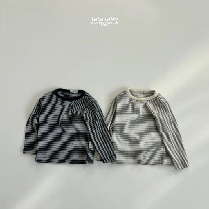 Lalaland - Korean Baby Fashion - #babygirlfashion - Bebe Pin Stripe Tee