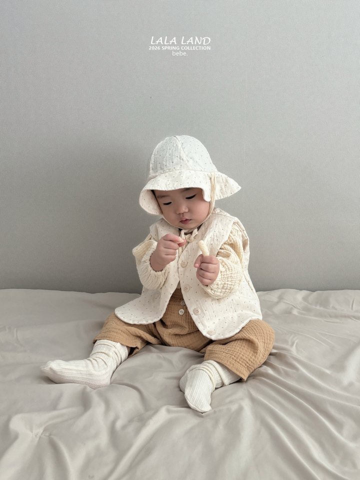 Lalaland - Korean Baby Fashion - #babygirlfashion - Bebe Natural Pants - 5