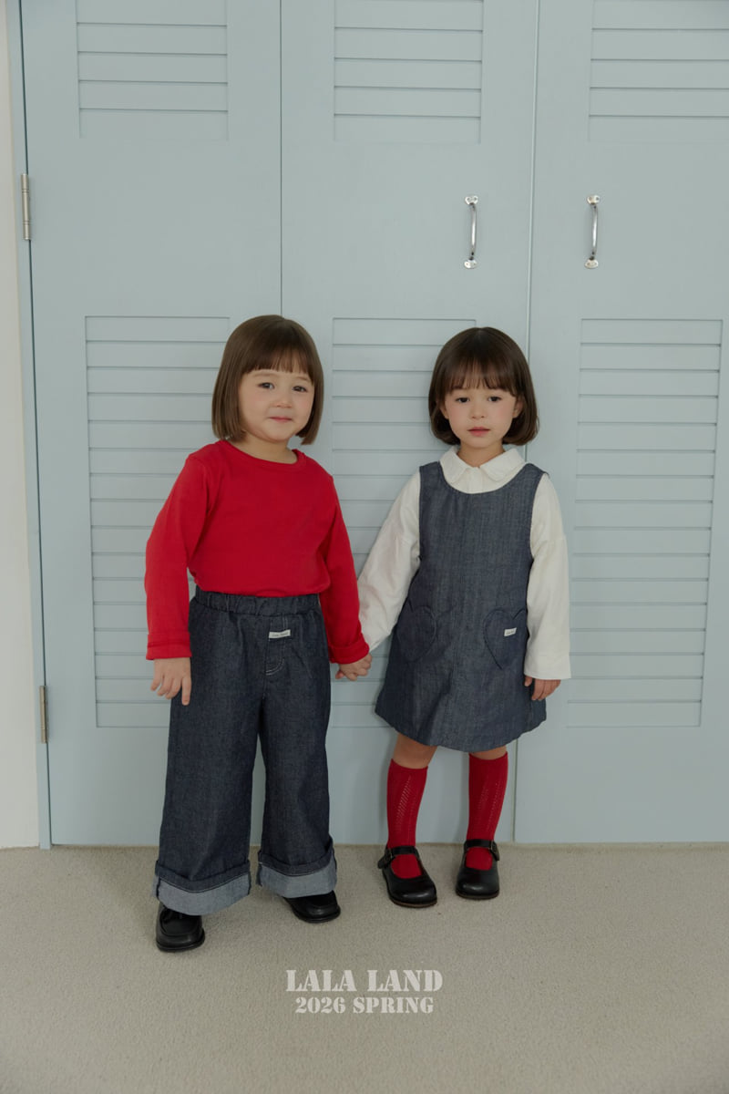 Lalaland - Korean Baby Fashion - #babygirlfashion - Love Pocket One-piece - 4