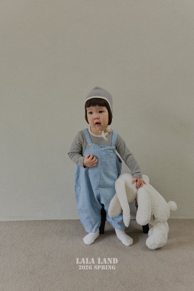 Lalaland - Korean Baby Fashion - #babylifestyle - Bebe Denim Overalls - 11