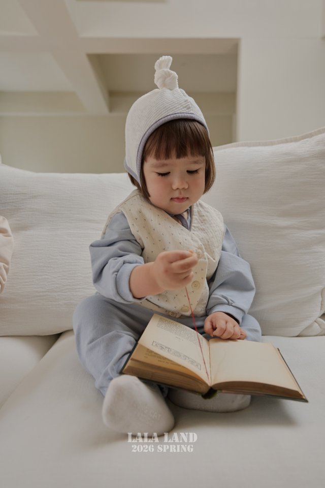 Lalaland - Korean Baby Fashion - #babylifestyle - Bebe Modal Button Beanie - 11