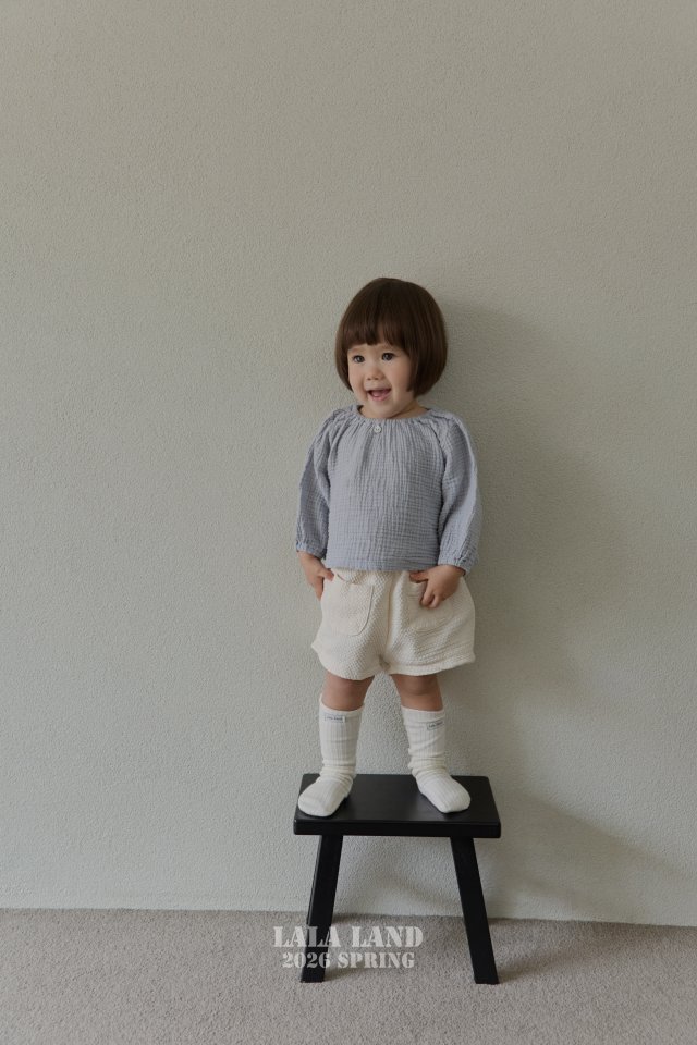 Lalaland - Korean Baby Fashion - #babylifestyle - Bebe Shirring Blouse - 5