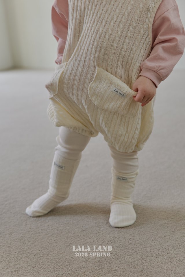 Lalaland - Korean Baby Fashion - #babylifestyle - Bebe Spring Ribbed Leggings - 11