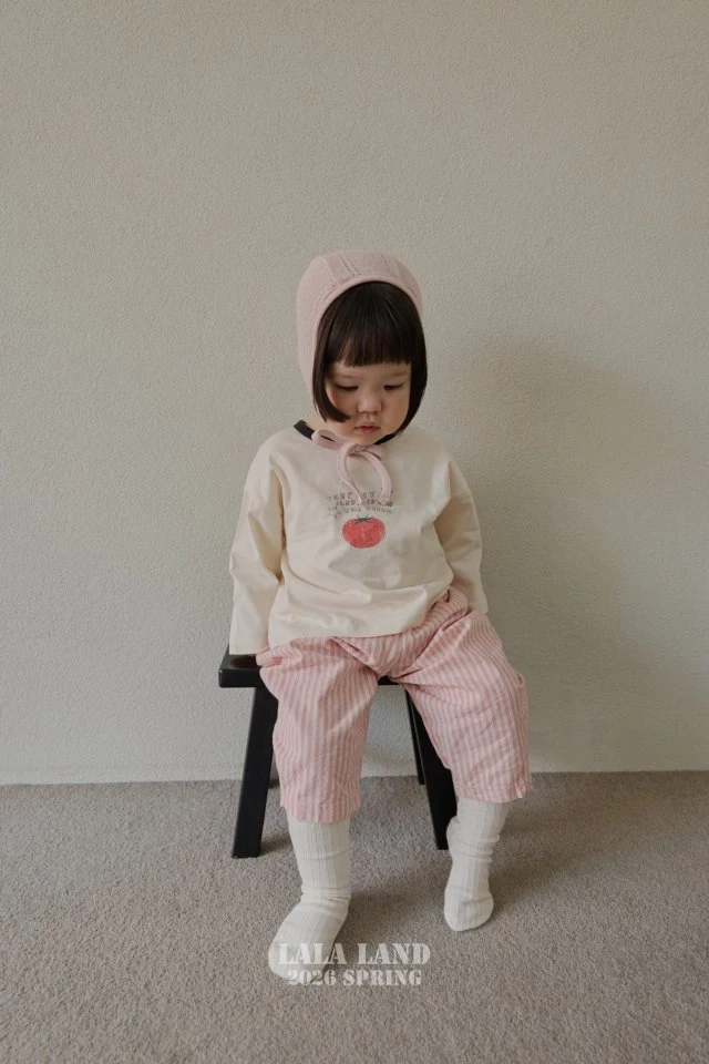 Lalaland - Korean Baby Fashion - #babylifestyle - Bebe Mini Stripe Pants - 5